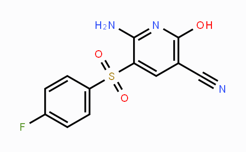 CAS No. 338774-49-5, 6-Amino-5-[(4-fluorophenyl)sulfonyl]-2-hydroxynicotinonitrile