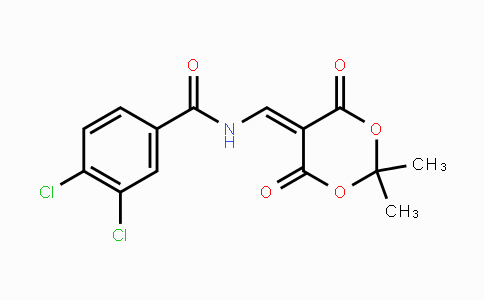 CAS No. 477885-67-9, 3,4-Dichloro-N-[(2,2-dimethyl-4,6-dioxo-1,3-dioxan-5-yliden)methyl]benzenecarboxamide
