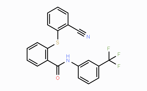 CAS No. 352208-72-1, 2-[(2-Cyanophenyl)sulfanyl]-N-[3-(trifluoromethyl)phenyl]benzenecarboxamide