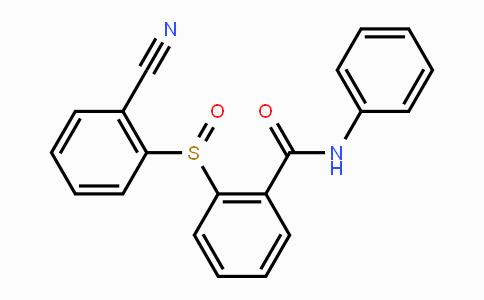 CAS No. 477710-70-6, 2-[(2-Cyanophenyl)sulfinyl]-N-phenylbenzenecarboxamide