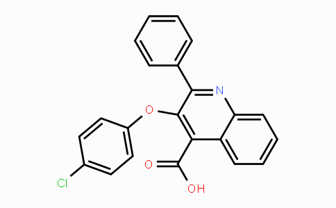 CAS No. 338400-74-1, 3-(4-Chlorophenoxy)-2-phenyl-4-quinolinecarboxylic acid