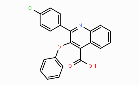 CAS No. 400079-78-9, 2-(4-Chlorophenyl)-3-phenoxy-4-quinolinecarboxylic acid