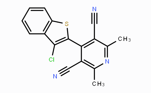 CAS No. 477886-64-9, 4-(3-Chloro-1-benzothiophen-2-yl)-2,6-dimethyl-3,5-pyridinedicarbonitrile