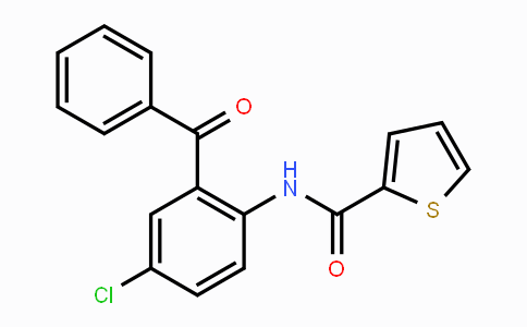 CAS No. 24341-74-0, N-(2-Benzoyl-4-chlorophenyl)-2-thiophenecarboxamide