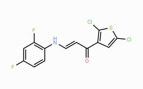 CAS No. 338402-16-7, (E)-1-(2,5-Dichloro-3-thienyl)-3-(2,4-difluoroanilino)-2-propen-1-one