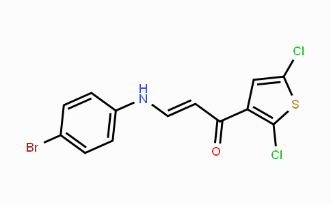 CAS No. 338402-20-3, (E)-3-(4-Bromoanilino)-1-(2,5-dichloro-3-thienyl)-2-propen-1-one