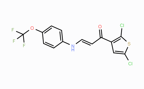 DY117443 | 338402-46-3 | (E)-1-(2,5-Dichloro-3-thienyl)-3-[4-(trifluoromethoxy)anilino]-2-propen-1-one