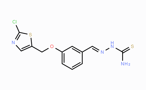 CAS No. 477886-86-5, 2-((E)-{3-[(2-Chloro-1,3-thiazol-5-yl)methoxy]phenyl}methylidene)-1-hydrazinecarbothioamide