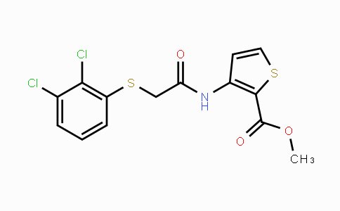 CAS No. 477887-64-2, Methyl 3-({2-[(2,3-dichlorophenyl)sulfanyl]acetyl}amino)-2-thiophenecarboxylate