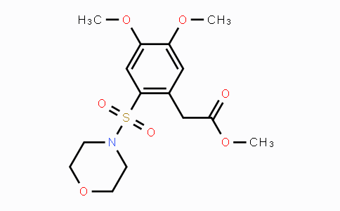 CAS No. 343832-73-5, Methyl 2-[4,5-dimethoxy-2-(morpholinosulfonyl)phenyl]acetate