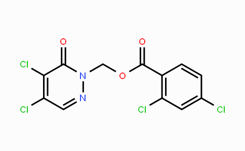 CAS No. 1798531-07-3, (4,5-Dichloro-6-oxo-1,6-dihydropyridazin-1-yl)methyl 2,4-dichlorobenzoate