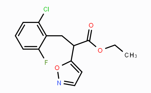 CAS No. 477888-06-5, Ethyl 3-(2-chloro-6-fluorophenyl)-2-(5-isoxazolyl)propanoate