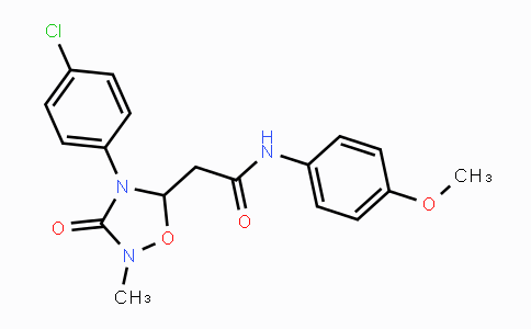CAS No. 477888-23-6, 2-[4-(4-Chlorophenyl)-2-methyl-3-oxo-1,2,4-oxadiazolan-5-yl]-N-(4-methoxyphenyl)acetamide