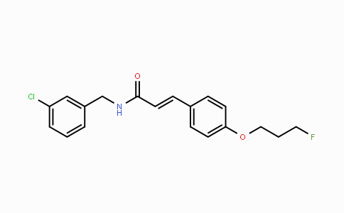 CAS No. 1164495-66-2, (E)-N-(3-Chlorobenzyl)-3-[4-(3-fluoropropoxy)phenyl]-2-propenamide