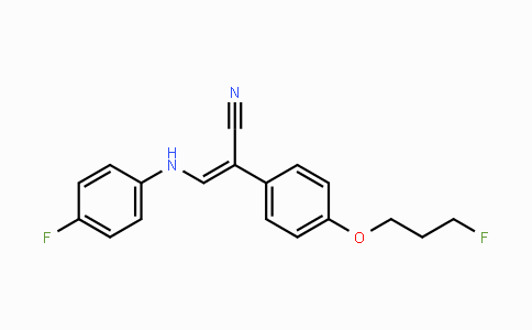 CAS No. 477888-38-3, (Z)-3-(4-Fluoroanilino)-2-[4-(3-fluoropropoxy)phenyl]-2-propenenitrile