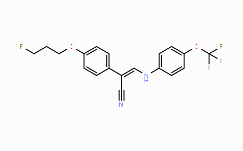 CAS No. 477888-58-7, (Z)-2-[4-(3-Fluoropropoxy)phenyl]-3-[4-(trifluoromethoxy)anilino]-2-propenenitrile
