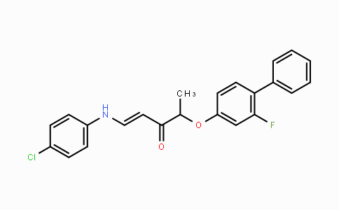 CAS No. 477888-81-6, (E)-1-(4-Chloroanilino)-4-[(2-fluoro[1,1'-biphenyl]-4-yl)oxy]-1-penten-3-one