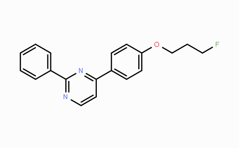 CAS No. 477888-96-3, 3-Fluoropropyl 4-(2-phenyl-4-pyrimidinyl)phenyl ether