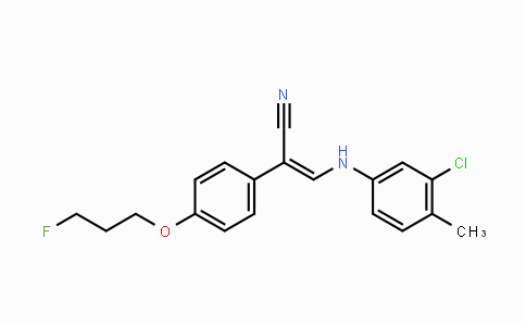 CAS No. 477889-16-0, (Z)-3-(3-Chloro-4-methylanilino)-2-[4-(3-fluoropropoxy)phenyl]-2-propenenitrile