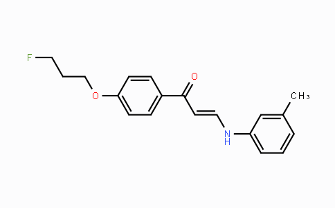 CAS No. 477889-22-8, (E)-1-[4-(3-Fluoropropoxy)phenyl]-3-(3-toluidino)-2-propen-1-one