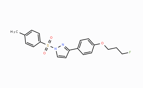 CAS No. 477711-10-7, 3-Fluoropropyl 4-{1-[(4-methylphenyl)sulfonyl]-1H-pyrazol-3-yl}phenyl ether