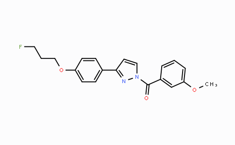 CAS No. 477711-11-8, {3-[4-(3-Fluoropropoxy)phenyl]-1H-pyrazol-1-yl}(3-methoxyphenyl)methanone