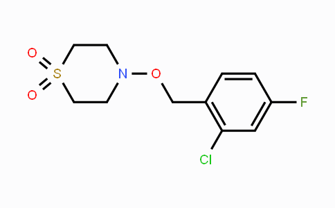 CAS No. 477889-61-5, 4-[(2-Chloro-4-fluorobenzyl)oxy]-1lambda~6~,4-thiazinane-1,1-dione