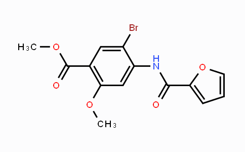 CAS No. 477889-85-3, Methyl 5-bromo-4-[(2-furylcarbonyl)amino]-2-methoxybenzenecarboxylate