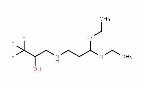 CAS No. 477890-03-2, 3-[(3,3-Diethoxypropyl)amino]-1,1,1-trifluoro-2-propanol