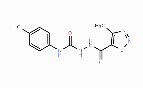 CAS No. 477890-47-4, N-(4-Methylphenyl)-2-[(4-methyl-1,2,3-thiadiazol-5-yl)carbonyl]-1-hydrazinecarboxamide