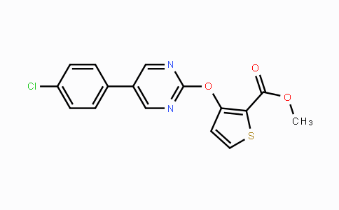 CAS No. 478029-22-0, Methyl 3-{[5-(4-chlorophenyl)-2-pyrimidinyl]oxy}-2-thiophenecarboxylate