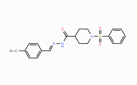 CAS No. 478030-63-6, N'-[(E)-(4-Methylphenyl)methylidene]-1-(phenylsulfonyl)-4-piperidinecarbohydrazide