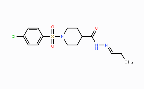 CAS No. 478030-75-0, 1-[(4-Chlorophenyl)sulfonyl]-N'-[(E)propylidene]-4-piperidinecarbohydrazide