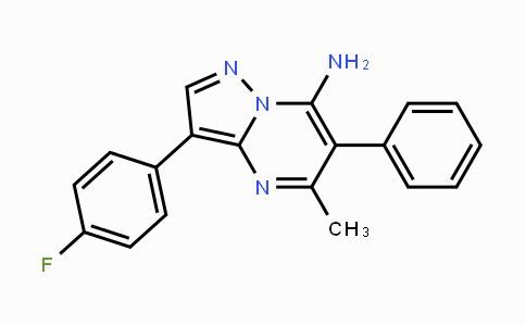 CAS No. 861209-16-7, 3-(4-Fluorophenyl)-5-methyl-6-phenylpyrazolo[1,5-a]pyrimidin-7-amine