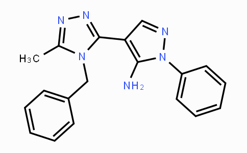 CAS No. 329901-28-2, 4-(4-Benzyl-5-methyl-4H-1,2,4-triazol-3-yl)-1-phenyl-1H-pyrazol-5-ylamine
