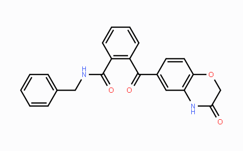 CAS No. 439096-29-4, N-Benzyl-2-[(3-oxo-3,4-dihydro-2H-1,4-benzoxazin-6-yl)carbonyl]benzenecarboxamide