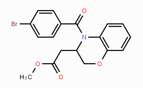 CAS No. 439096-46-5, Methyl 2-[4-(4-bromobenzoyl)-3,4-dihydro-2H-1,4-benzoxazin-3-yl]acetate