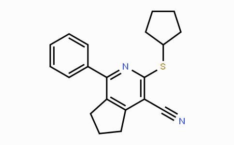 CAS No. 861209-31-6, 3-(Cyclopentylsulfanyl)-1-phenyl-6,7-dihydro-5H-cyclopenta[c]pyridine-4-carbonitrile