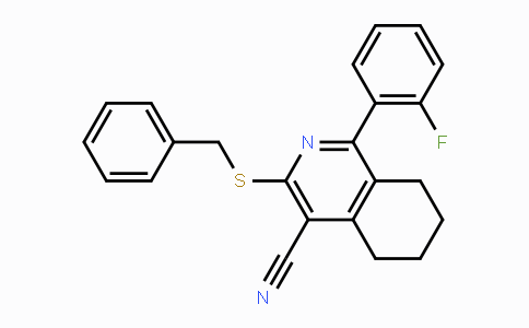 CAS No. 861209-36-1, 3-(Benzylsulfanyl)-1-(2-fluorophenyl)-5,6,7,8-tetrahydro-4-isoquinolinecarbonitrile