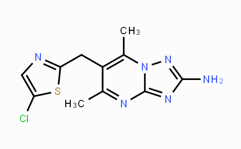 CAS No. 861209-53-2, 6-[(5-Chloro-1,3-thiazol-2-yl)methyl]-5,7-dimethyl[1,2,4]triazolo[1,5-a]pyrimidin-2-amine