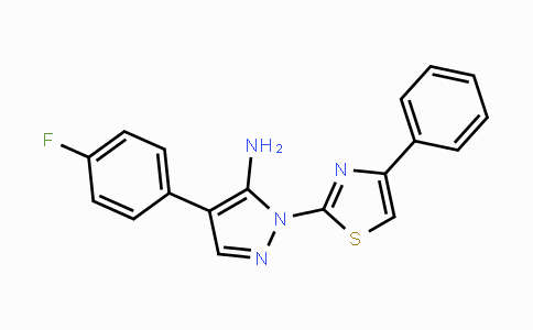 CAS No. 955966-53-7, 4-(4-Fluorophenyl)-1-(4-phenyl-1,3-thiazol-2-yl)-1H-pyrazol-5-amine