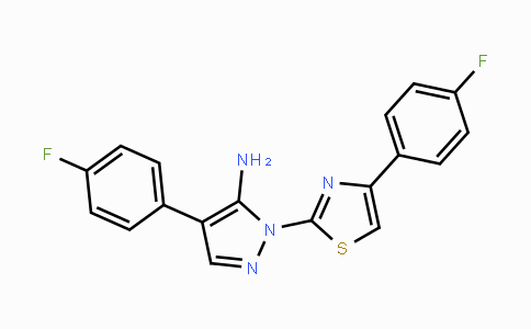CAS No. 955966-80-0, 4-(4-Fluorophenyl)-1-[4-(4-fluorophenyl)-1,3-thiazol-2-yl]-1H-pyrazol-5-amine