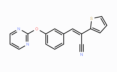 CAS No. 861210-11-9, (E)-3-[3-(2-Pyrimidinyloxy)phenyl]-2-(2-thienyl)-2-propenenitrile