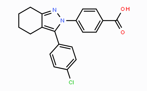 CAS No. 861210-33-5, 4-[3-(4-Chlorophenyl)-4,5,6,7-tetrahydro-2H-indazol-2-yl]benzenecarboxylic acid