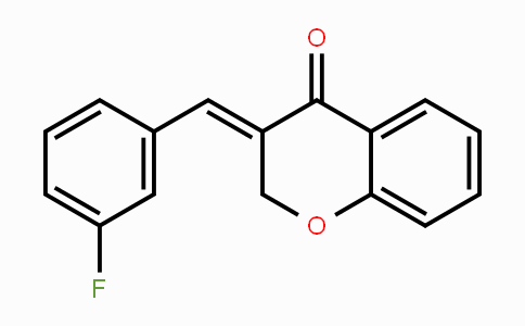 CAS No. 207442-39-5, 3-[(E)-(3-Fluorophenyl)methylidene]-2,3-dihydro-4H-chromen-4-one
