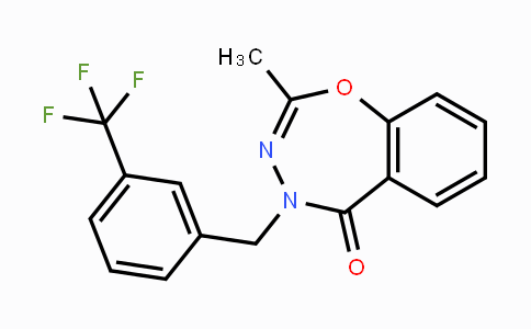 CAS No. 861210-46-0, 2-Methyl-4-[3-(trifluoromethyl)benzyl]-1,3,4-benzoxadiazepin-5(4H)-one