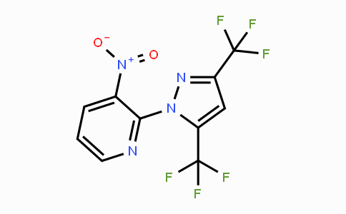 CAS No. 258518-68-2, 2-[3,5-Bis(trifluoromethyl)-1H-pyrazol-1-yl]-3-nitropyridine