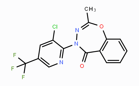CAS No. 861210-70-0, 4-[3-Chloro-5-(trifluoromethyl)-2-pyridinyl]-2-methyl-1,3,4-benzoxadiazepin-5(4H)-one