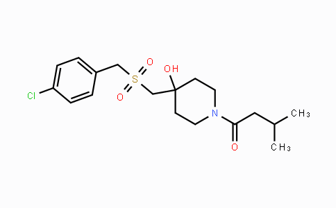 CAS No. 861211-14-5, 1-(4-{[(4-Chlorobenzyl)sulfonyl]methyl}-4-hydroxypiperidino)-3-methyl-1-butanone