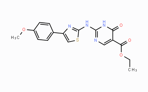 CAS No. 861211-28-1, Ethyl 2-{[4-(4-methoxyphenyl)-1,3-thiazol-2-yl]amino}-6-oxo-1,6-dihydro-5-pyrimidinecarboxylate
